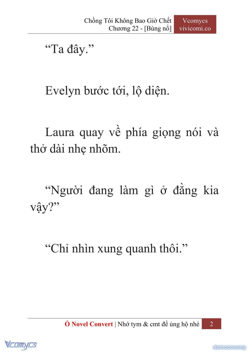đọc truyện [novel] Chồng Tôi Không Bao Giờ Chết Chương 22 ảnh 5 tại Thiên Thai Truyện