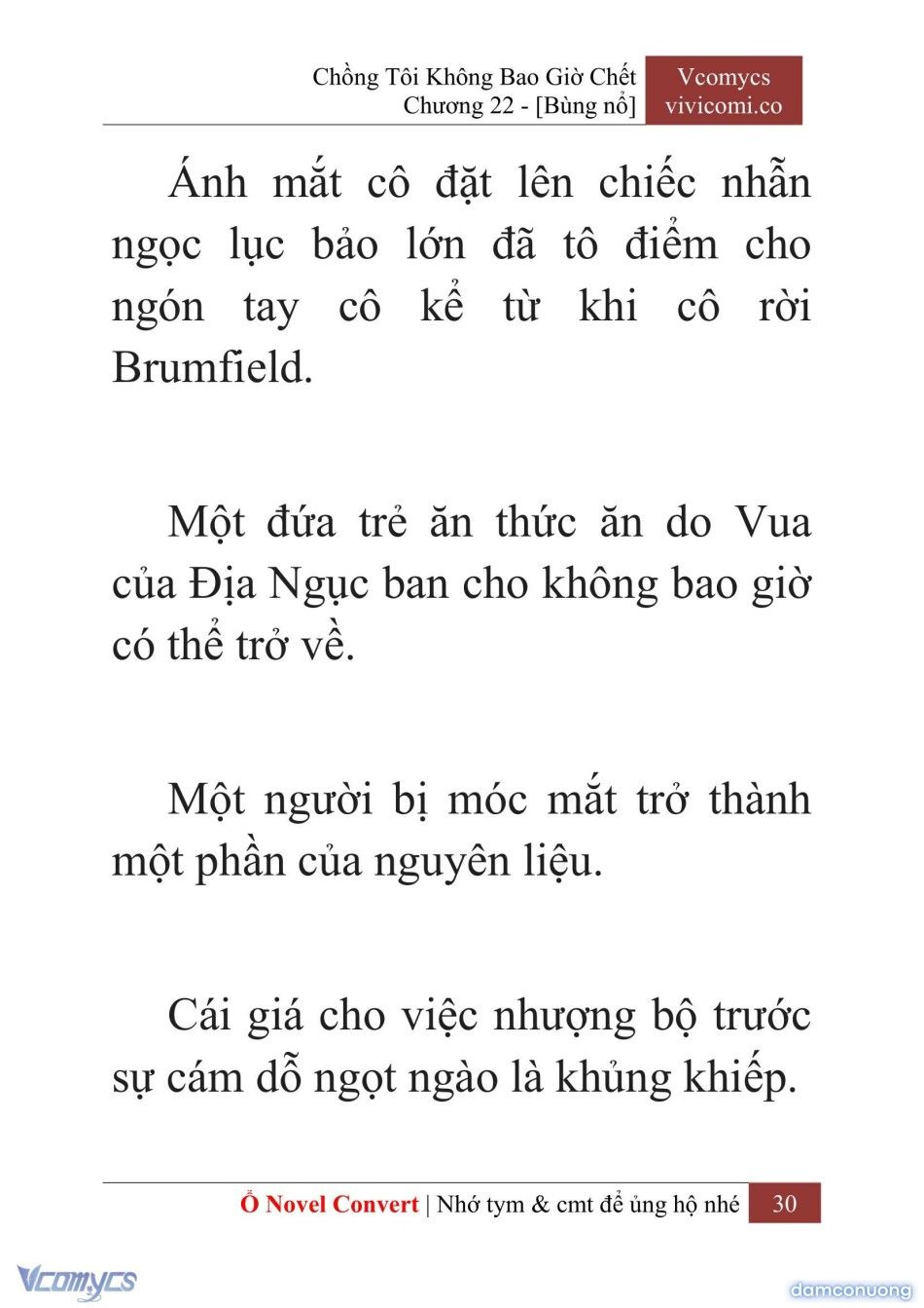 đọc truyện [novel] Chồng Tôi Không Bao Giờ Chết Chương 22 ảnh 33 tại Thiên Thai Truyện