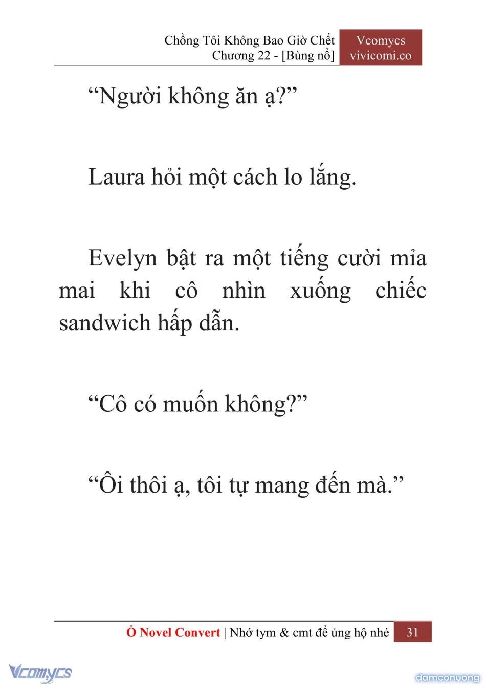 đọc truyện [novel] Chồng Tôi Không Bao Giờ Chết Chương 22 ảnh 34 tại Thiên Thai Truyện