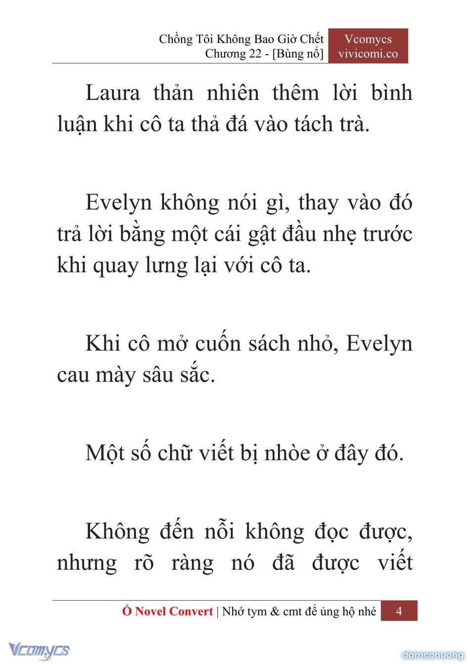 đọc truyện [novel] Chồng Tôi Không Bao Giờ Chết Chương 22 ảnh 7 tại Thiên Thai Truyện