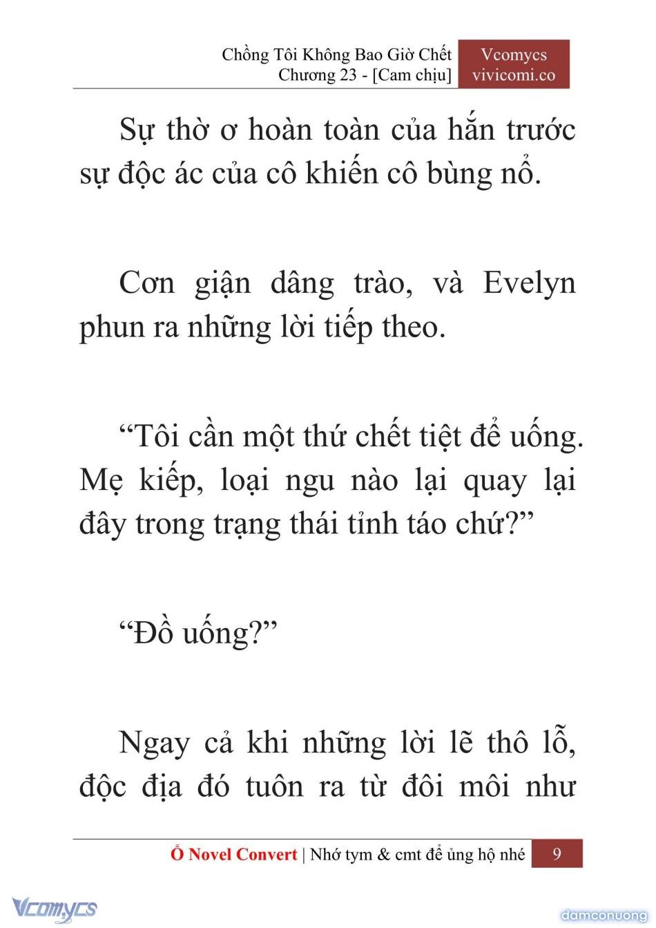 đọc truyện [novel] Chồng Tôi Không Bao Giờ Chết Chương 23 ảnh 12 tại Thiên Thai Truyện