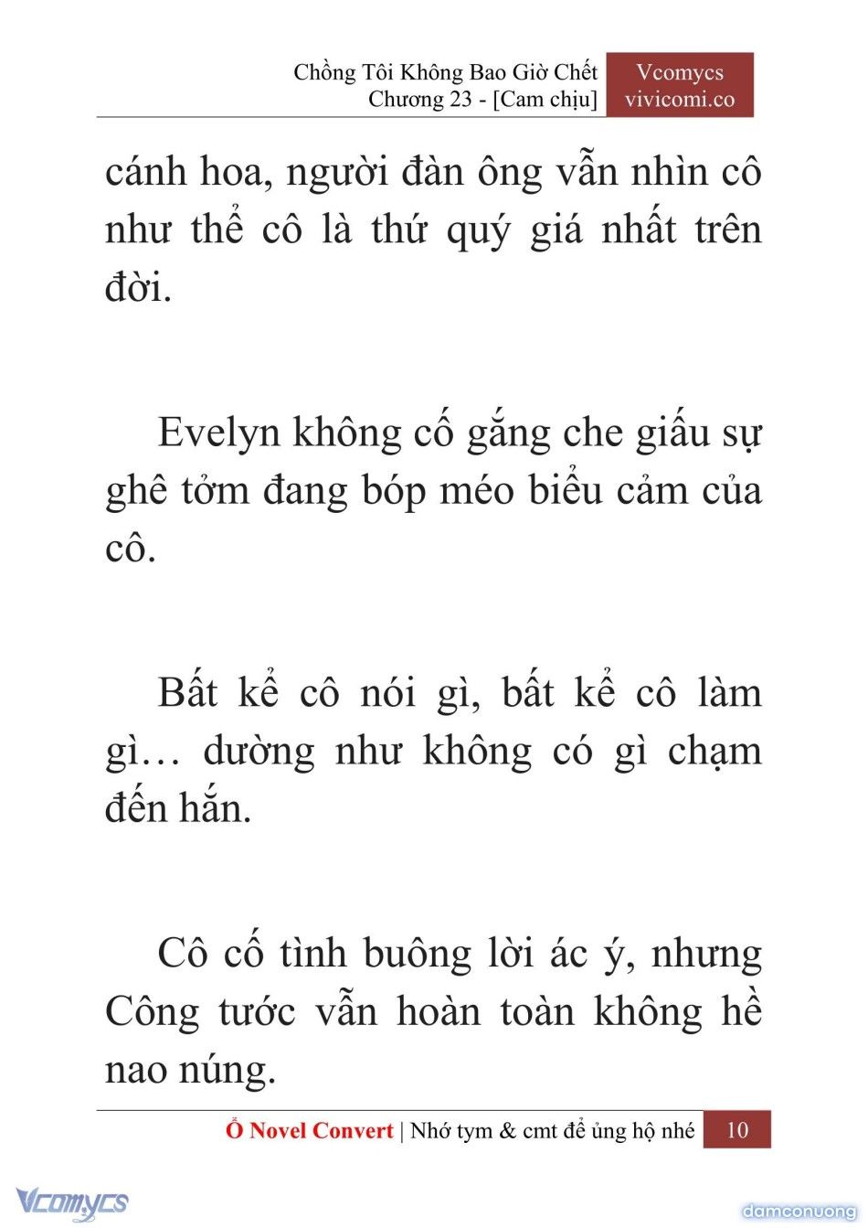 đọc truyện [novel] Chồng Tôi Không Bao Giờ Chết Chương 23 ảnh 13 tại Thiên Thai Truyện