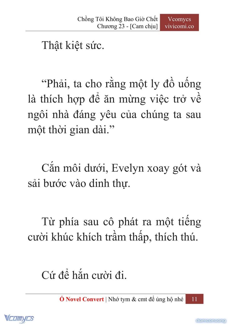 đọc truyện [novel] Chồng Tôi Không Bao Giờ Chết Chương 23 ảnh 14 tại Thiên Thai Truyện
