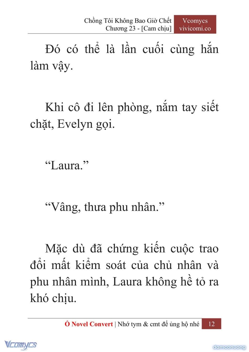 đọc truyện [novel] Chồng Tôi Không Bao Giờ Chết Chương 23 ảnh 15 tại Thiên Thai Truyện