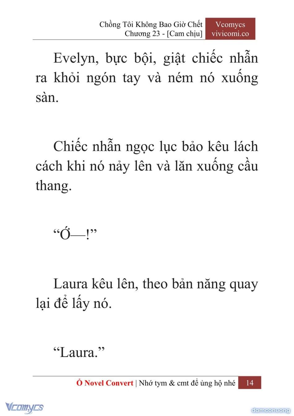 đọc truyện [novel] Chồng Tôi Không Bao Giờ Chết Chương 23 ảnh 17 tại Thiên Thai Truyện