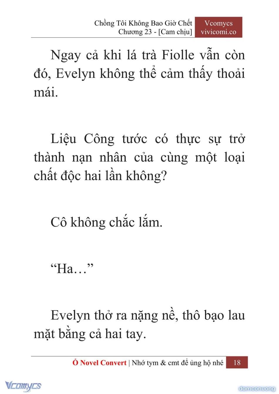 đọc truyện [novel] Chồng Tôi Không Bao Giờ Chết Chương 23 ảnh 21 tại Thiên Thai Truyện