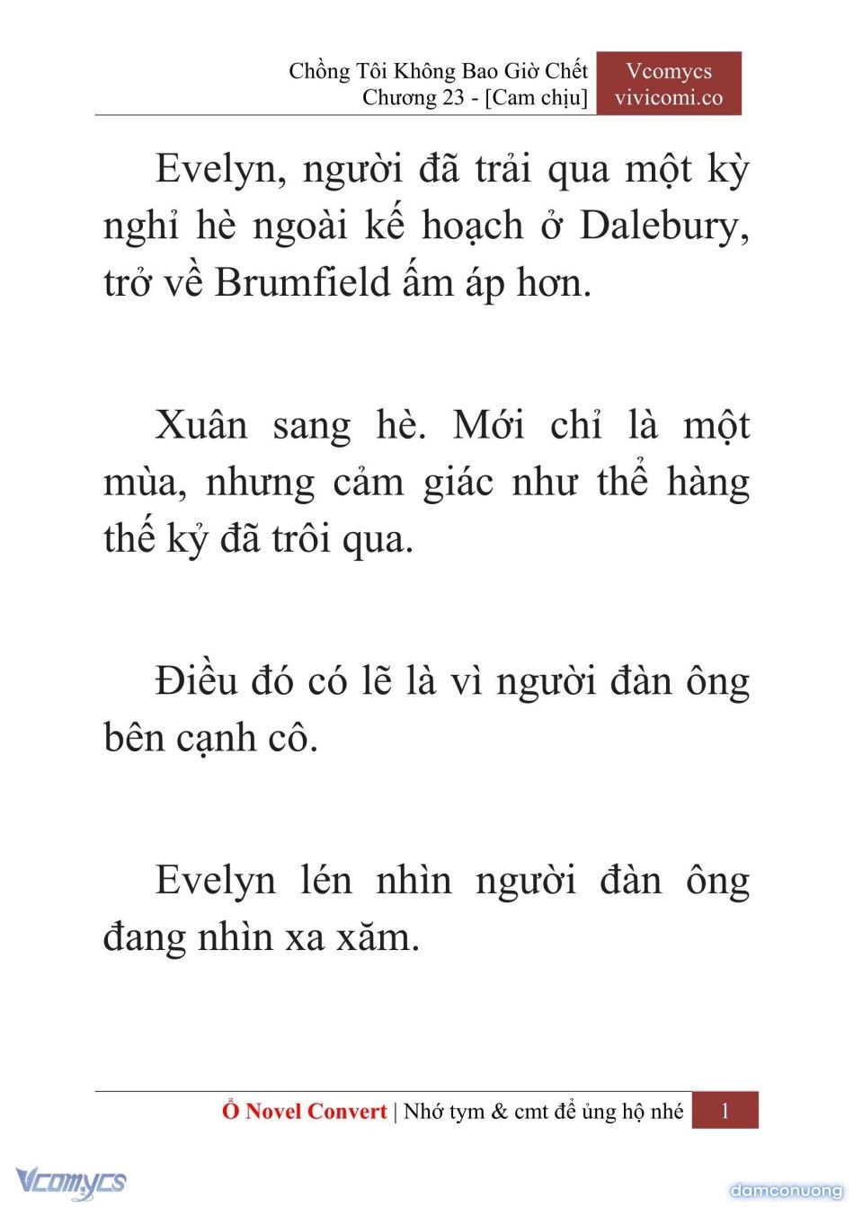 đọc truyện [novel] Chồng Tôi Không Bao Giờ Chết Chương 23 ảnh 4 tại Thiên Thai Truyện