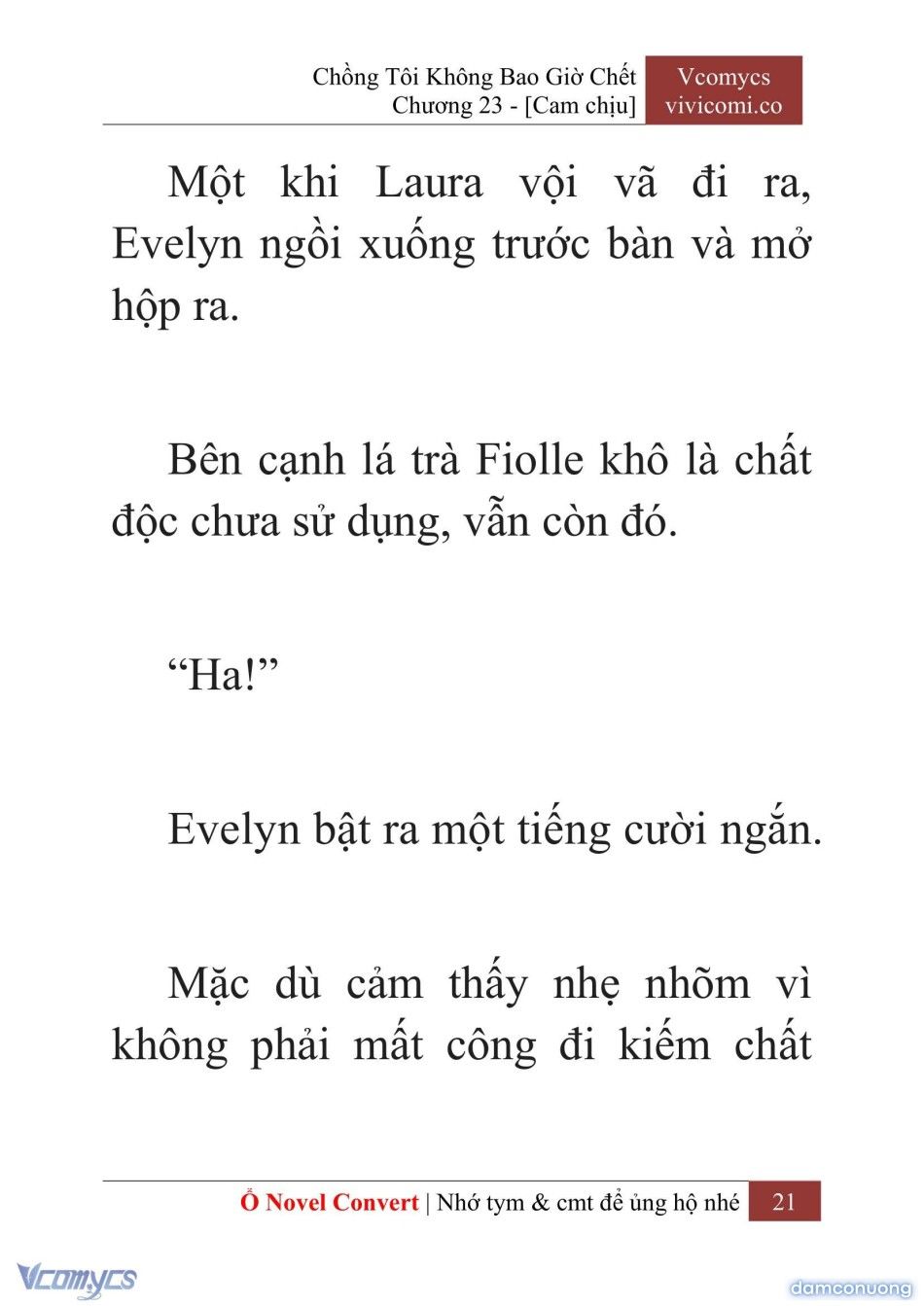 đọc truyện [novel] Chồng Tôi Không Bao Giờ Chết Chương 23 ảnh 24 tại Thiên Thai Truyện