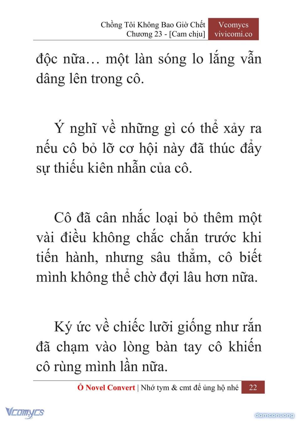 đọc truyện [novel] Chồng Tôi Không Bao Giờ Chết Chương 23 ảnh 25 tại Thiên Thai Truyện