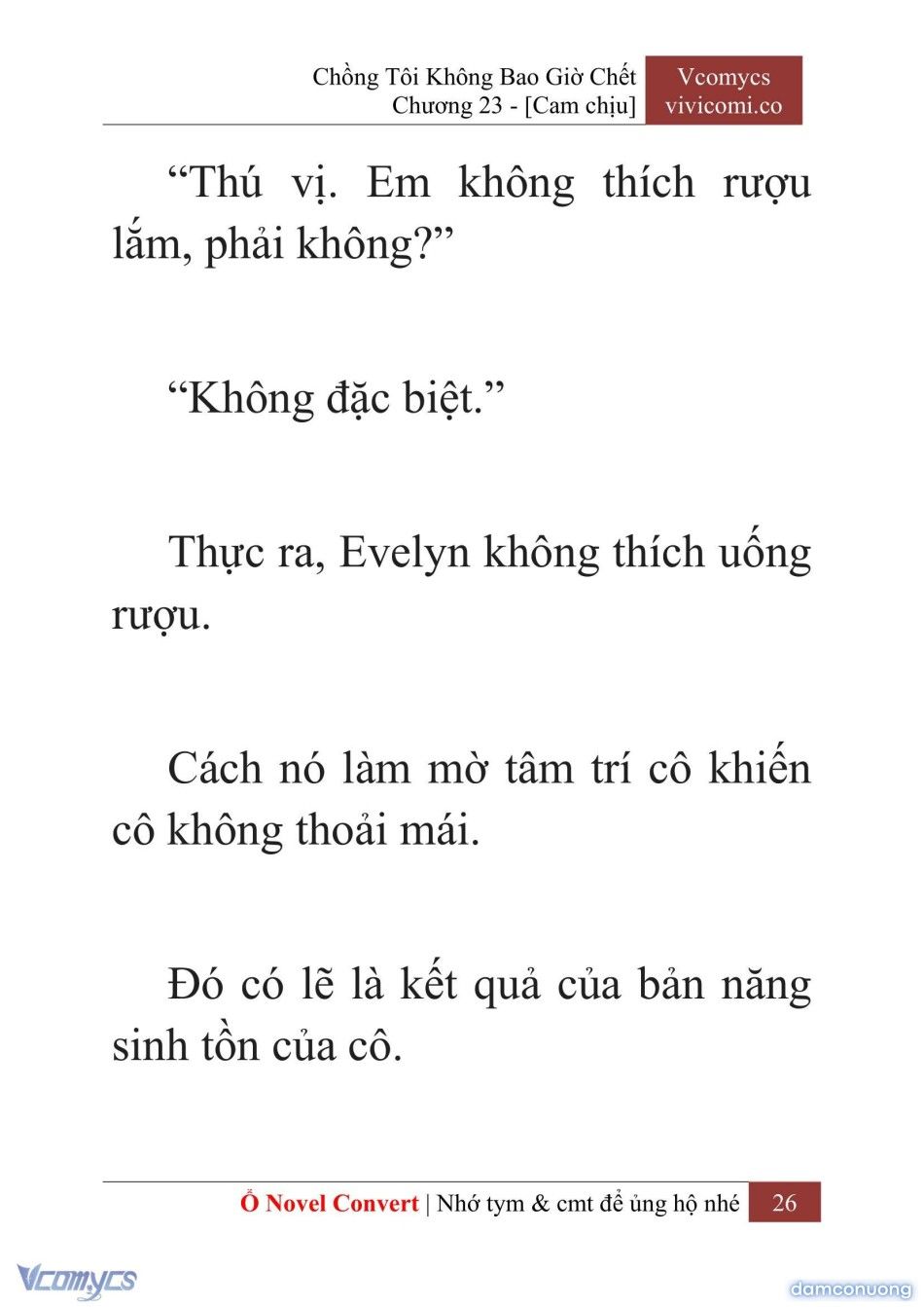đọc truyện [novel] Chồng Tôi Không Bao Giờ Chết Chương 23 ảnh 29 tại Thiên Thai Truyện