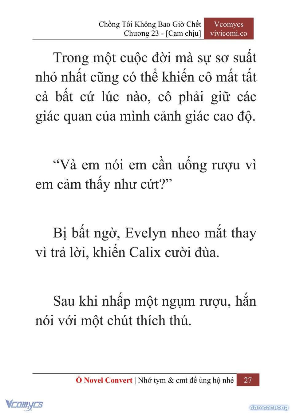 đọc truyện [novel] Chồng Tôi Không Bao Giờ Chết Chương 23 ảnh 30 tại Thiên Thai Truyện