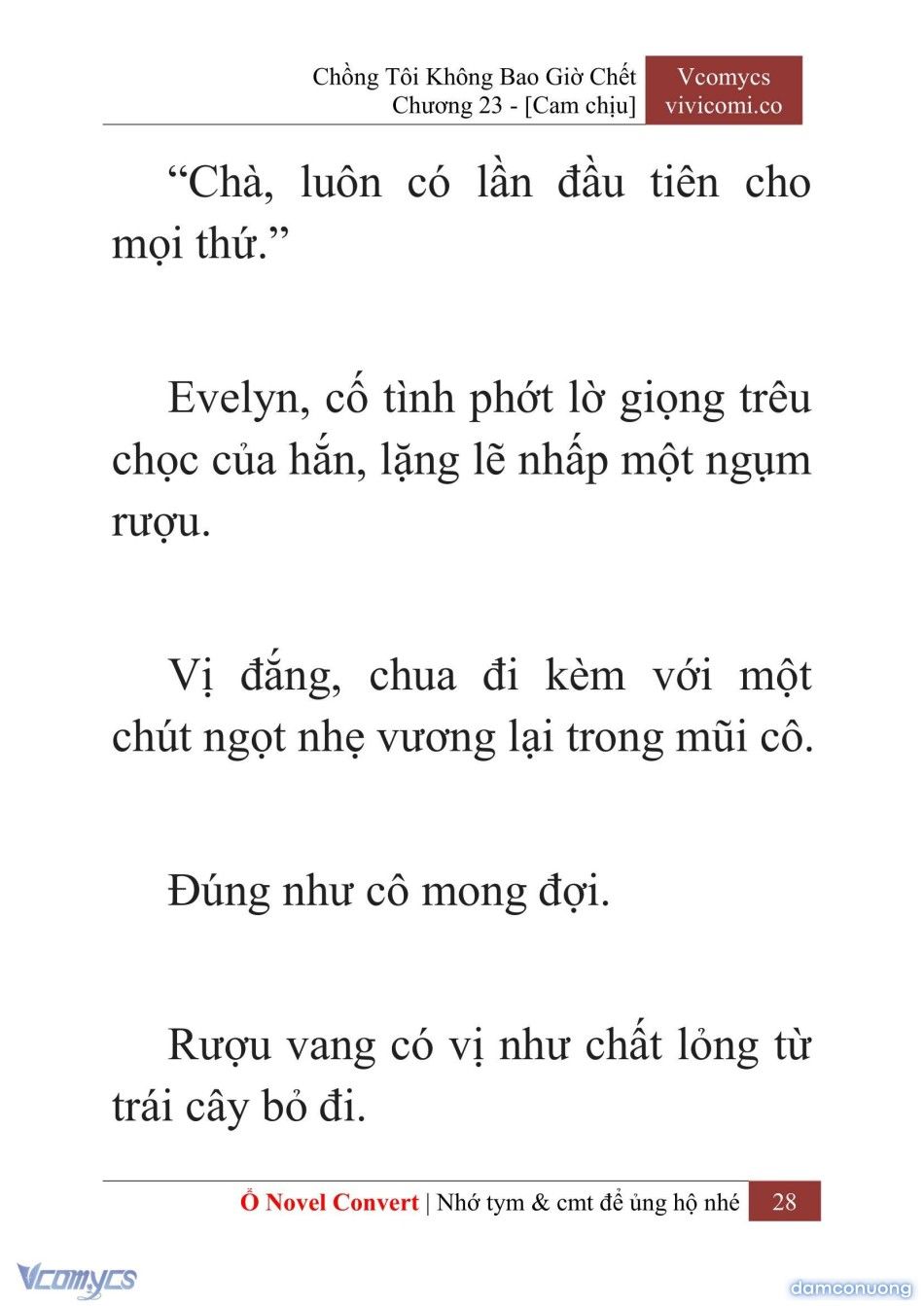 đọc truyện [novel] Chồng Tôi Không Bao Giờ Chết Chương 23 ảnh 31 tại Thiên Thai Truyện