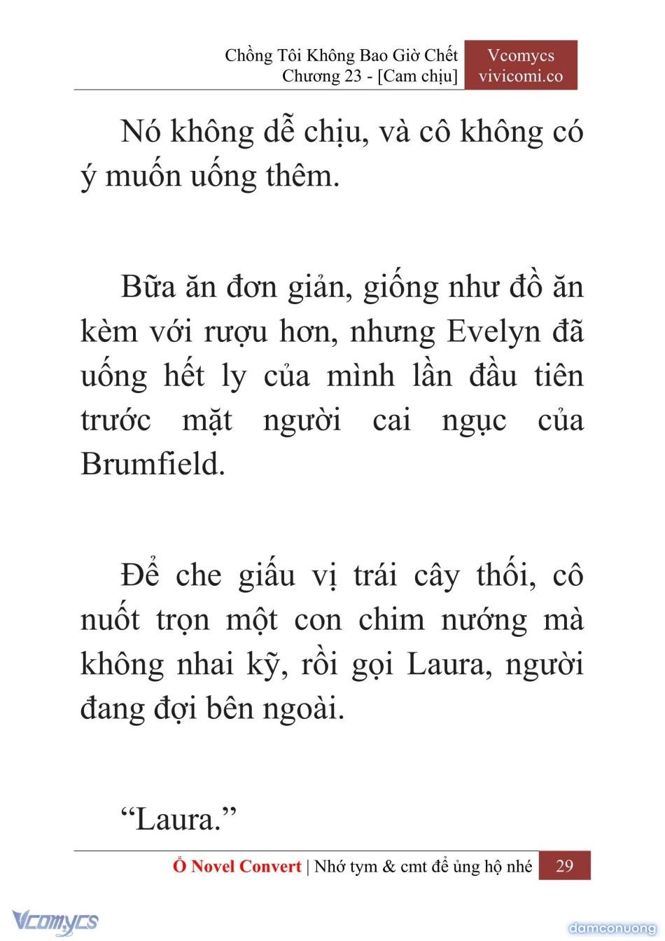 đọc truyện [novel] Chồng Tôi Không Bao Giờ Chết Chương 23 ảnh 32 tại Thiên Thai Truyện