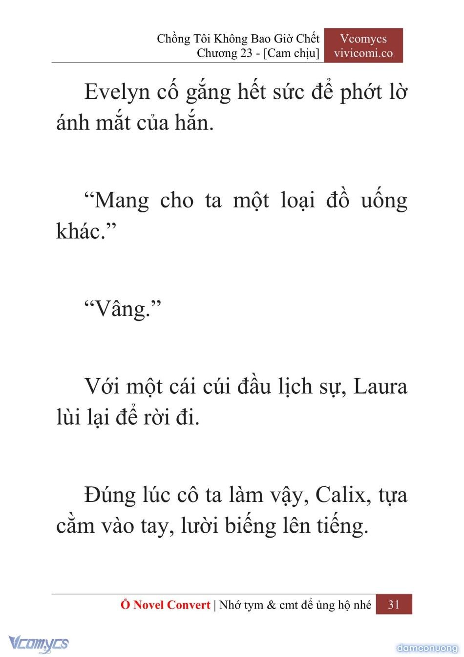 đọc truyện [novel] Chồng Tôi Không Bao Giờ Chết Chương 23 ảnh 34 tại Thiên Thai Truyện