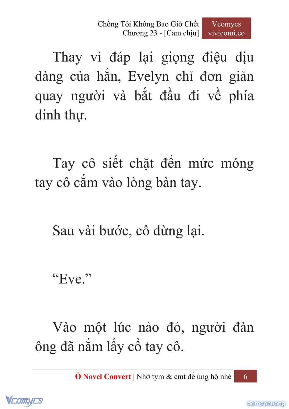 đọc truyện [novel] Chồng Tôi Không Bao Giờ Chết Chương 23 ảnh 9 tại Thiên Thai Truyện