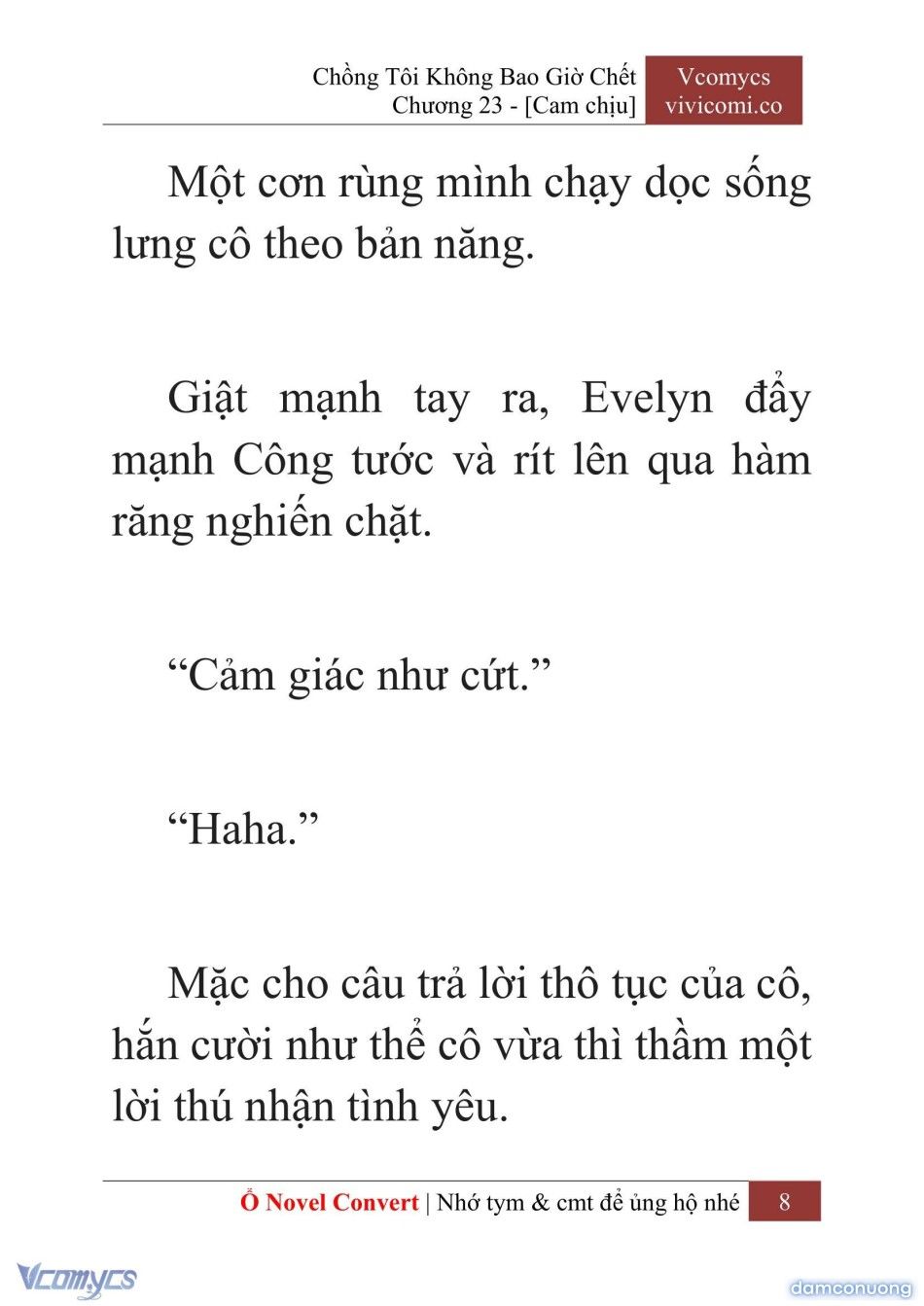 đọc truyện [novel] Chồng Tôi Không Bao Giờ Chết Chương 23 ảnh 11 tại Thiên Thai Truyện