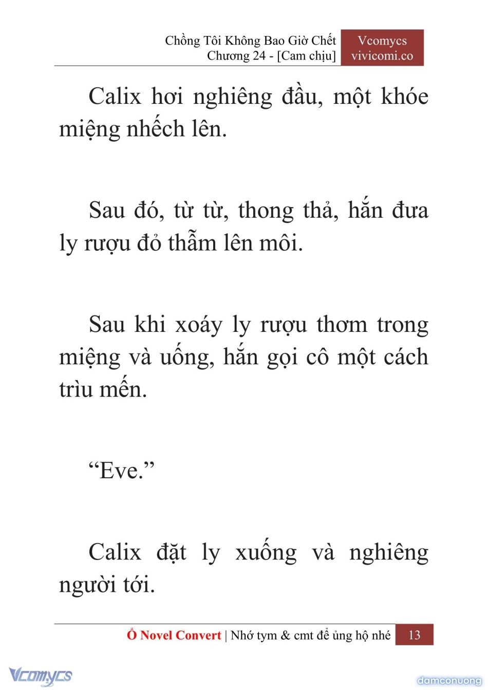 đọc truyện [novel] Chồng Tôi Không Bao Giờ Chết Chương 24 ảnh 16 tại Thiên Thai Truyện