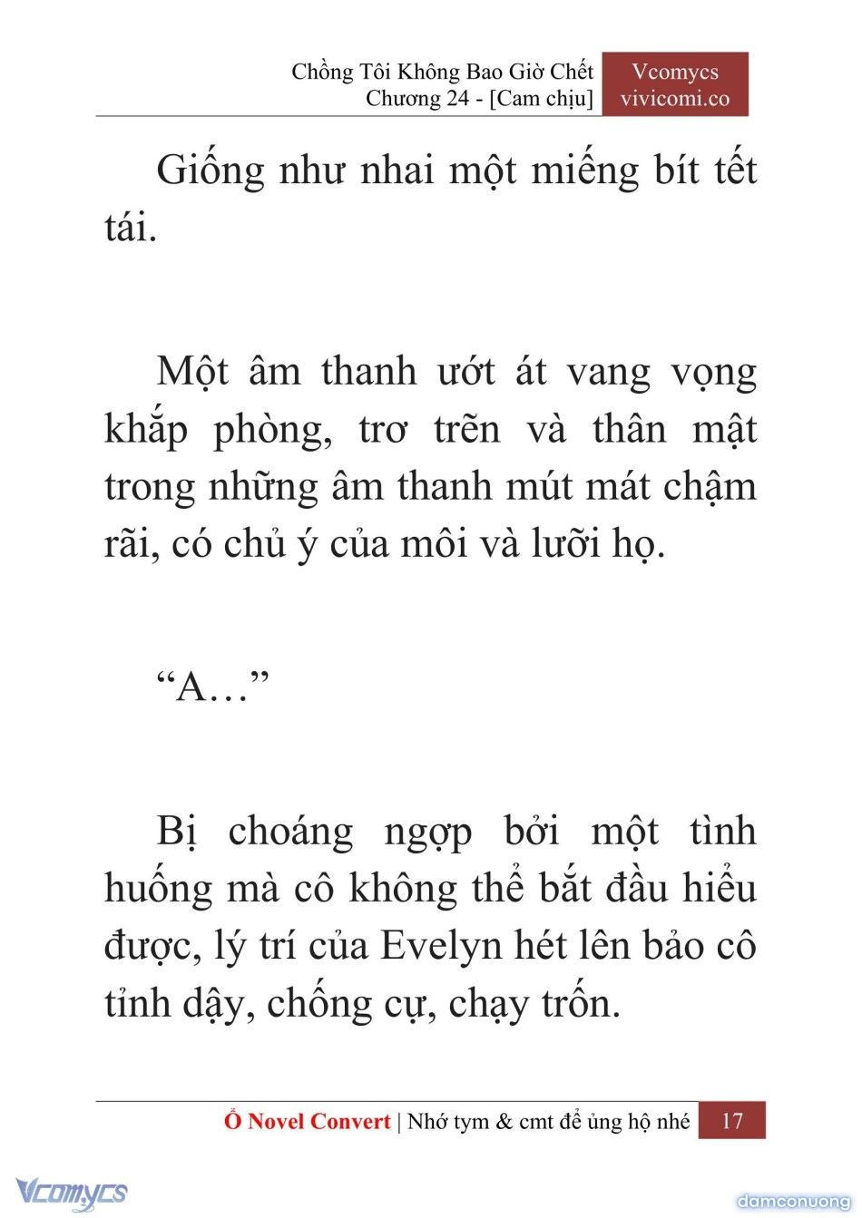 đọc truyện [novel] Chồng Tôi Không Bao Giờ Chết Chương 24 ảnh 20 tại Thiên Thai Truyện