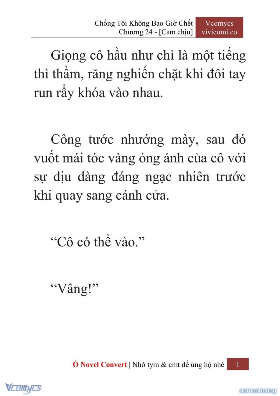 đọc truyện [novel] Chồng Tôi Không Bao Giờ Chết Chương 24 ảnh 4 tại Thiên Thai Truyện