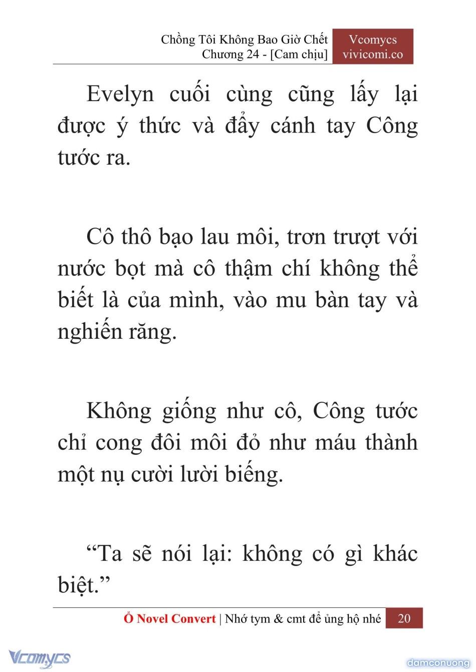 đọc truyện [novel] Chồng Tôi Không Bao Giờ Chết Chương 24 ảnh 23 tại Thiên Thai Truyện