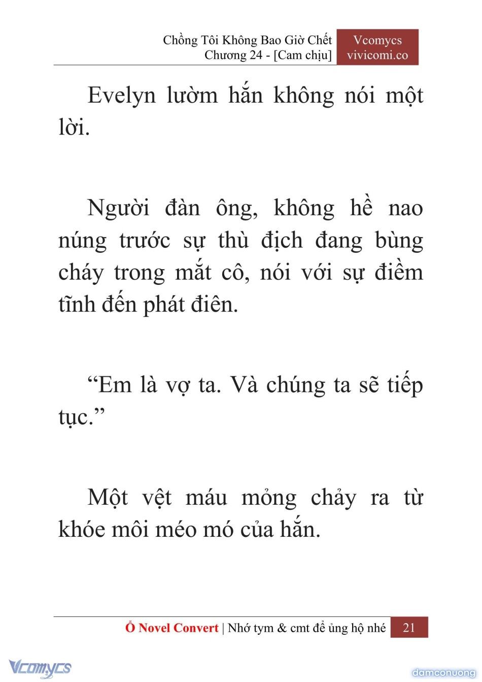 đọc truyện [novel] Chồng Tôi Không Bao Giờ Chết Chương 24 ảnh 24 tại Thiên Thai Truyện