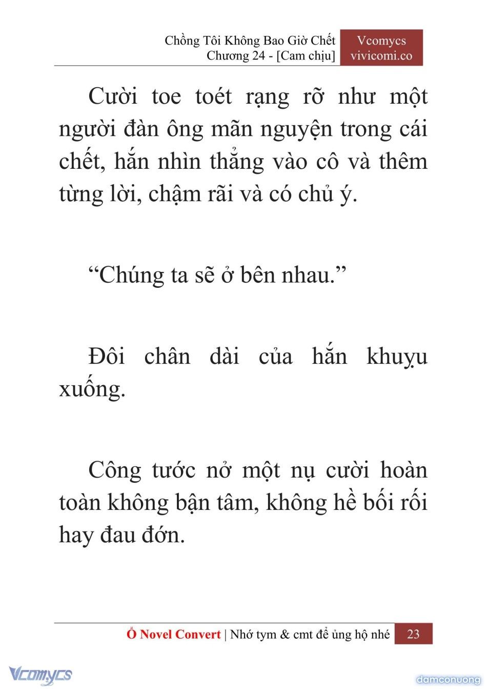 đọc truyện [novel] Chồng Tôi Không Bao Giờ Chết Chương 24 ảnh 26 tại Thiên Thai Truyện