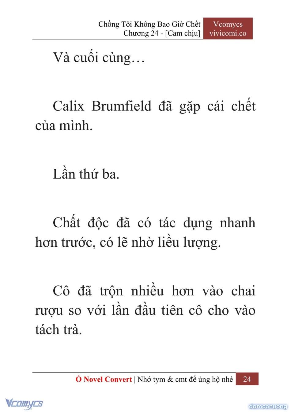 đọc truyện [novel] Chồng Tôi Không Bao Giờ Chết Chương 24 ảnh 27 tại Thiên Thai Truyện