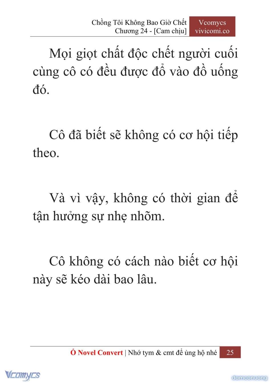 đọc truyện [novel] Chồng Tôi Không Bao Giờ Chết Chương 24 ảnh 28 tại Thiên Thai Truyện