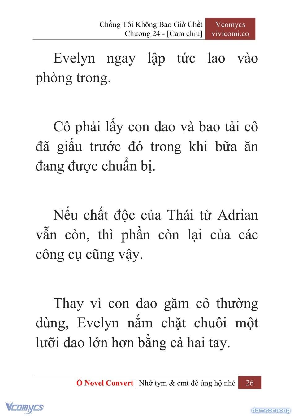 đọc truyện [novel] Chồng Tôi Không Bao Giờ Chết Chương 24 ảnh 29 tại Thiên Thai Truyện