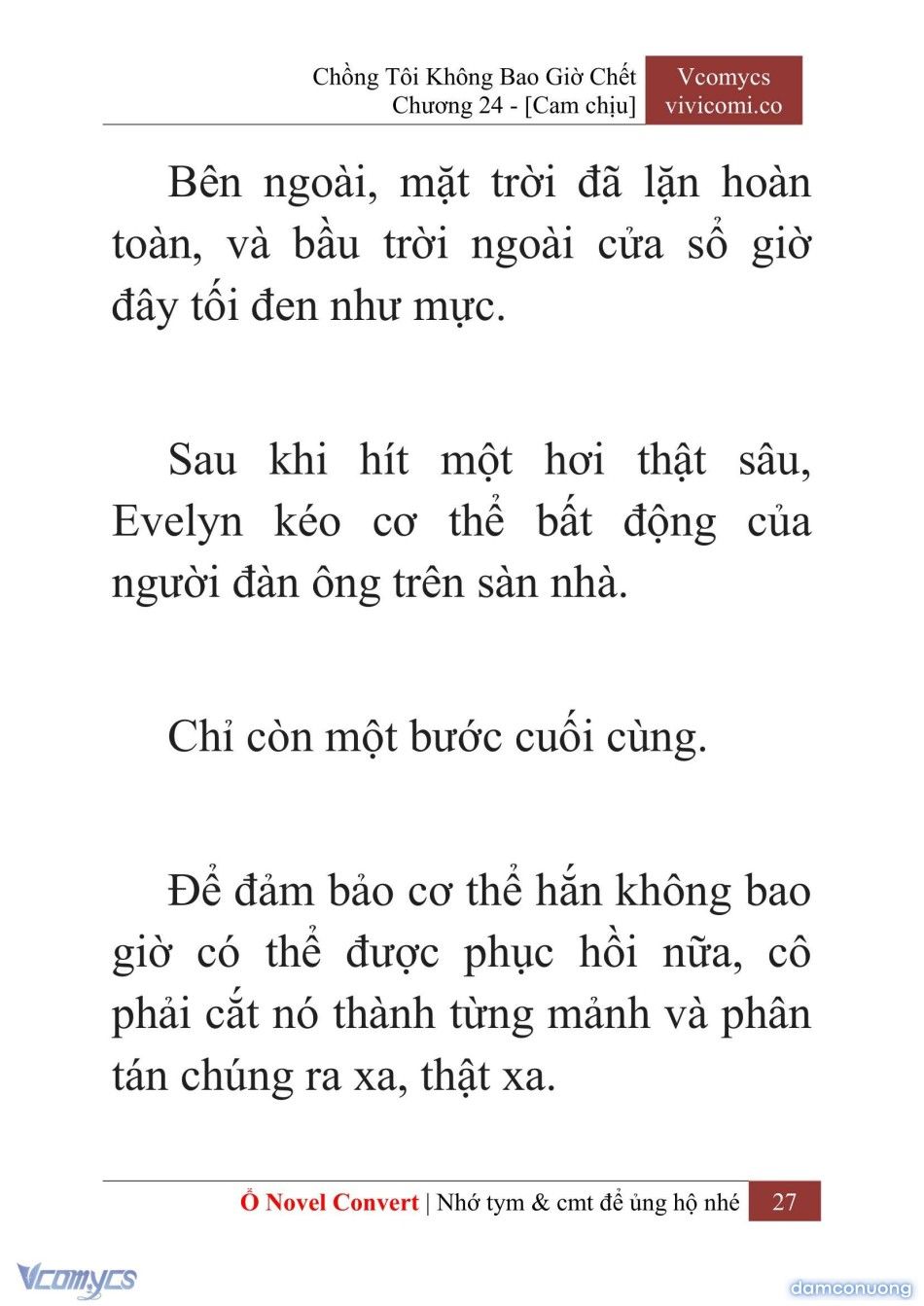 đọc truyện [novel] Chồng Tôi Không Bao Giờ Chết Chương 24 ảnh 30 tại Thiên Thai Truyện