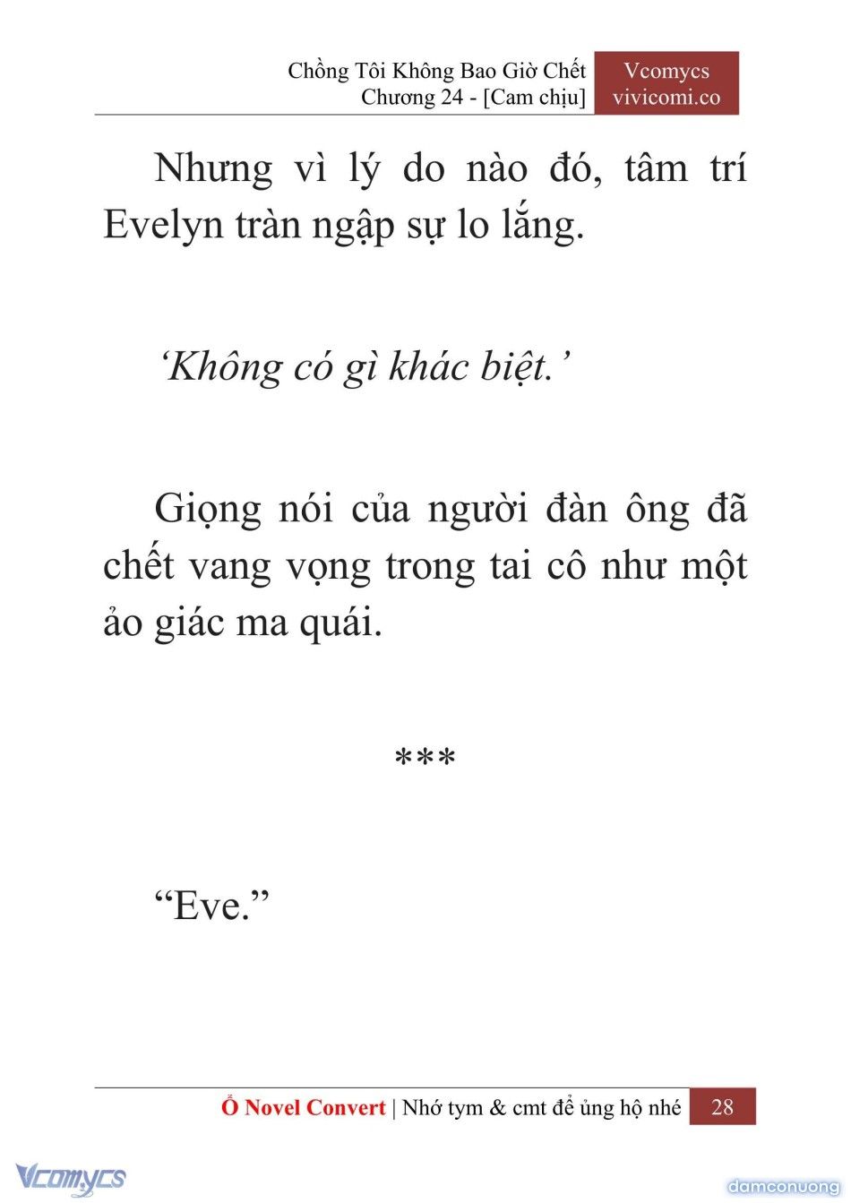 đọc truyện [novel] Chồng Tôi Không Bao Giờ Chết Chương 24 ảnh 31 tại Thiên Thai Truyện