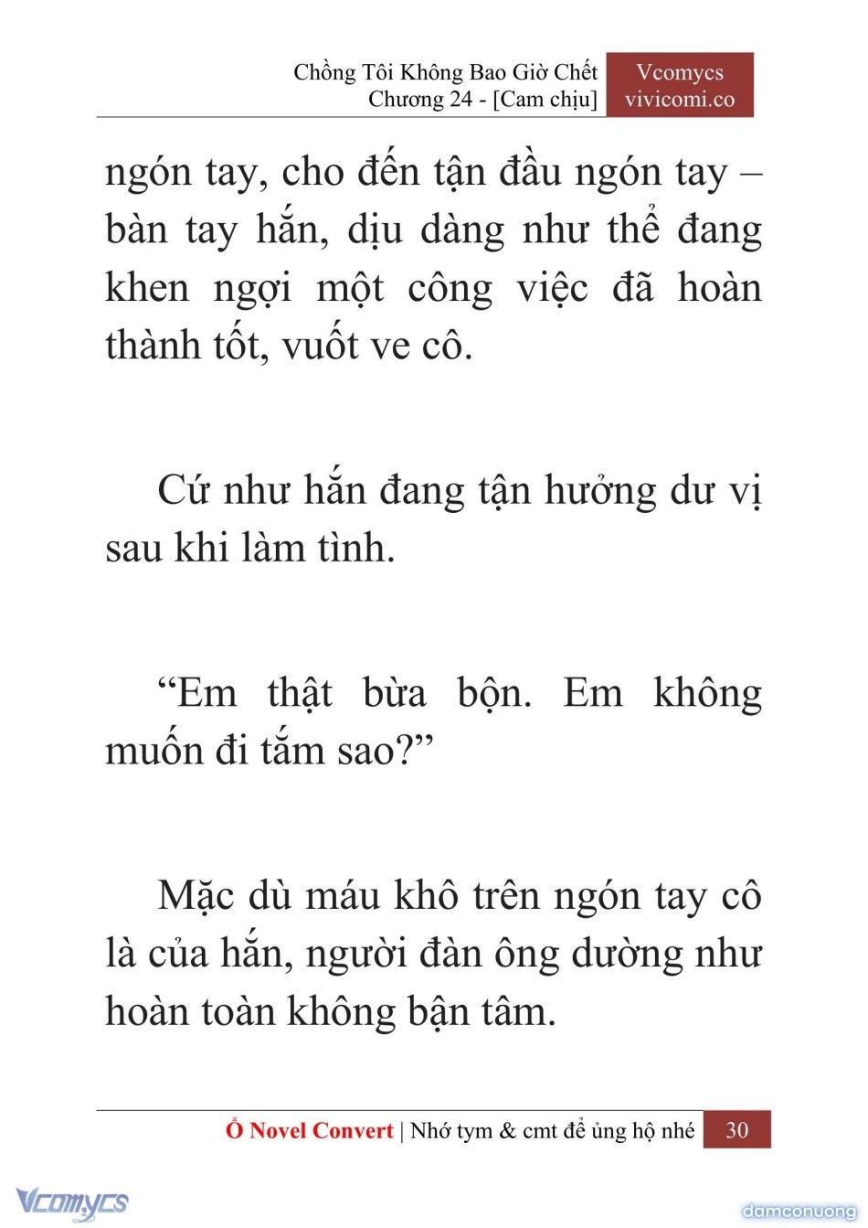 đọc truyện [novel] Chồng Tôi Không Bao Giờ Chết Chương 24 ảnh 33 tại Thiên Thai Truyện