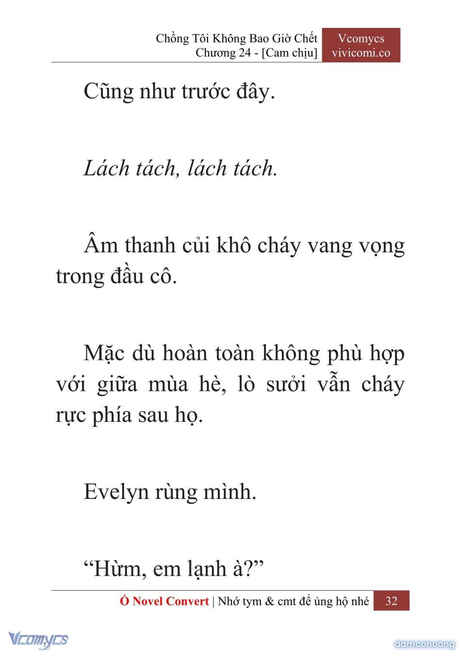 đọc truyện [novel] Chồng Tôi Không Bao Giờ Chết Chương 24 ảnh 35 tại Thiên Thai Truyện