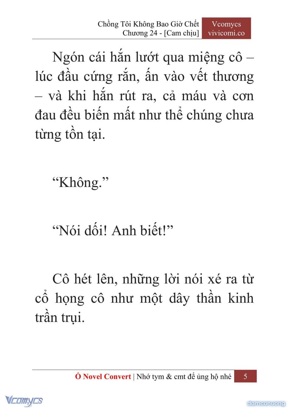 đọc truyện [novel] Chồng Tôi Không Bao Giờ Chết Chương 24 ảnh 8 tại Thiên Thai Truyện