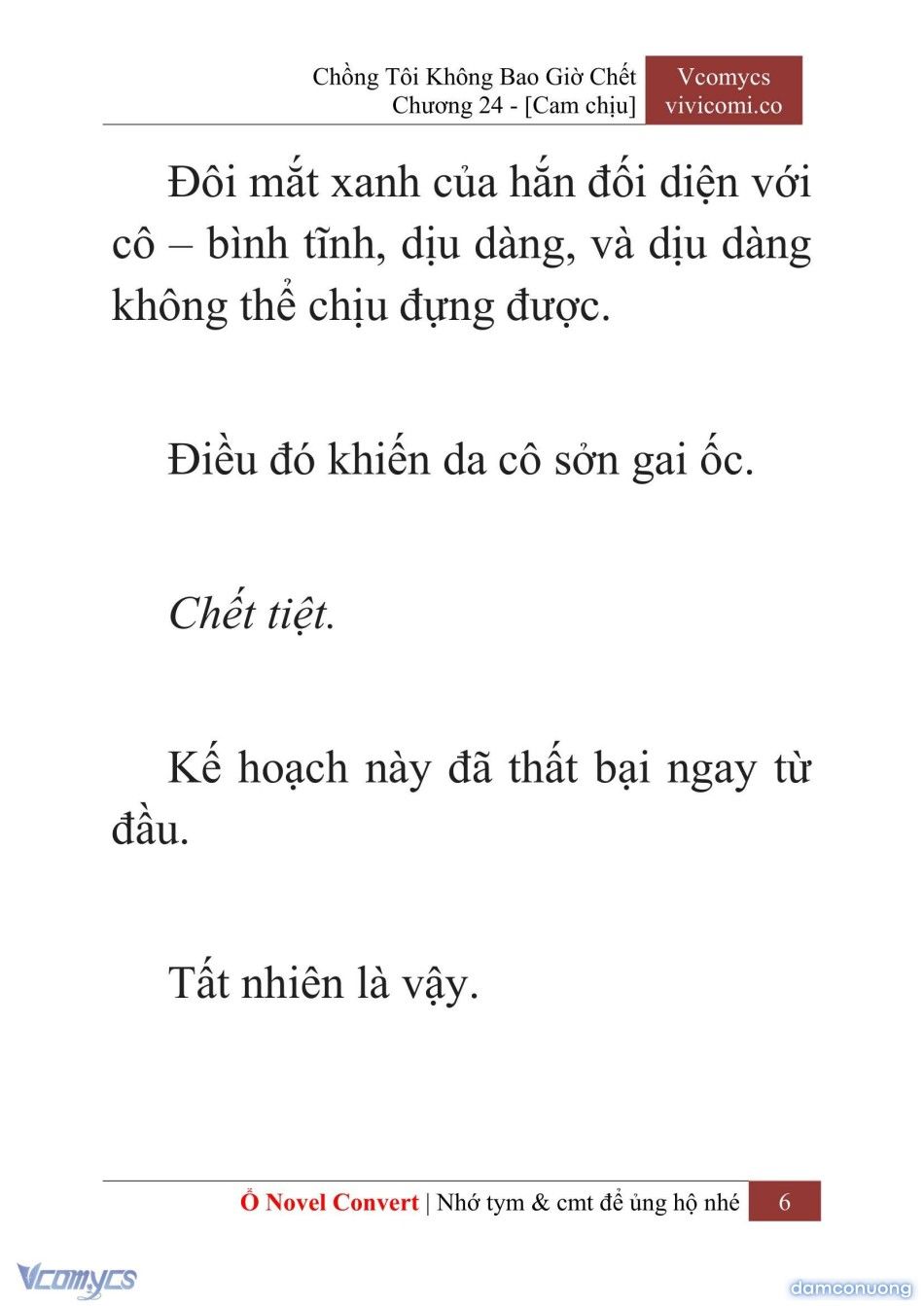 đọc truyện [novel] Chồng Tôi Không Bao Giờ Chết Chương 24 ảnh 9 tại Thiên Thai Truyện