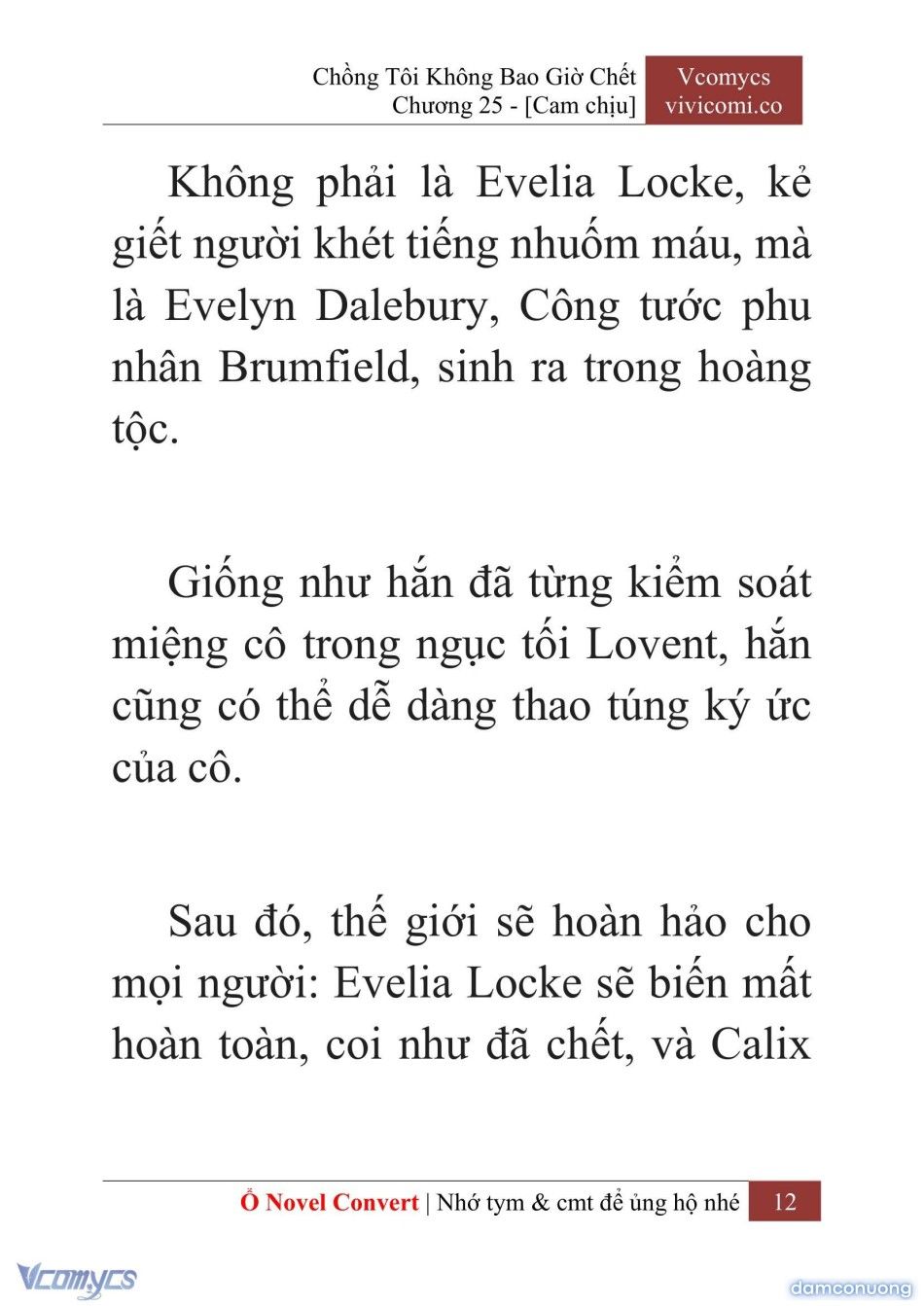 đọc truyện [novel] Chồng Tôi Không Bao Giờ Chết Chương 25 ảnh 15 tại Thiên Thai Truyện