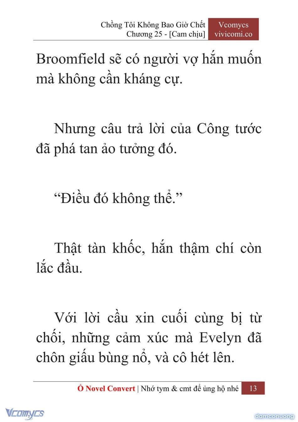 đọc truyện [novel] Chồng Tôi Không Bao Giờ Chết Chương 25 ảnh 16 tại Thiên Thai Truyện