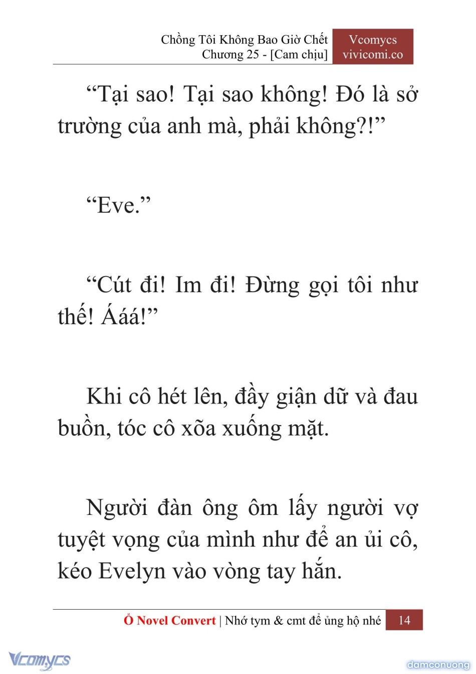 đọc truyện [novel] Chồng Tôi Không Bao Giờ Chết Chương 25 ảnh 17 tại Thiên Thai Truyện