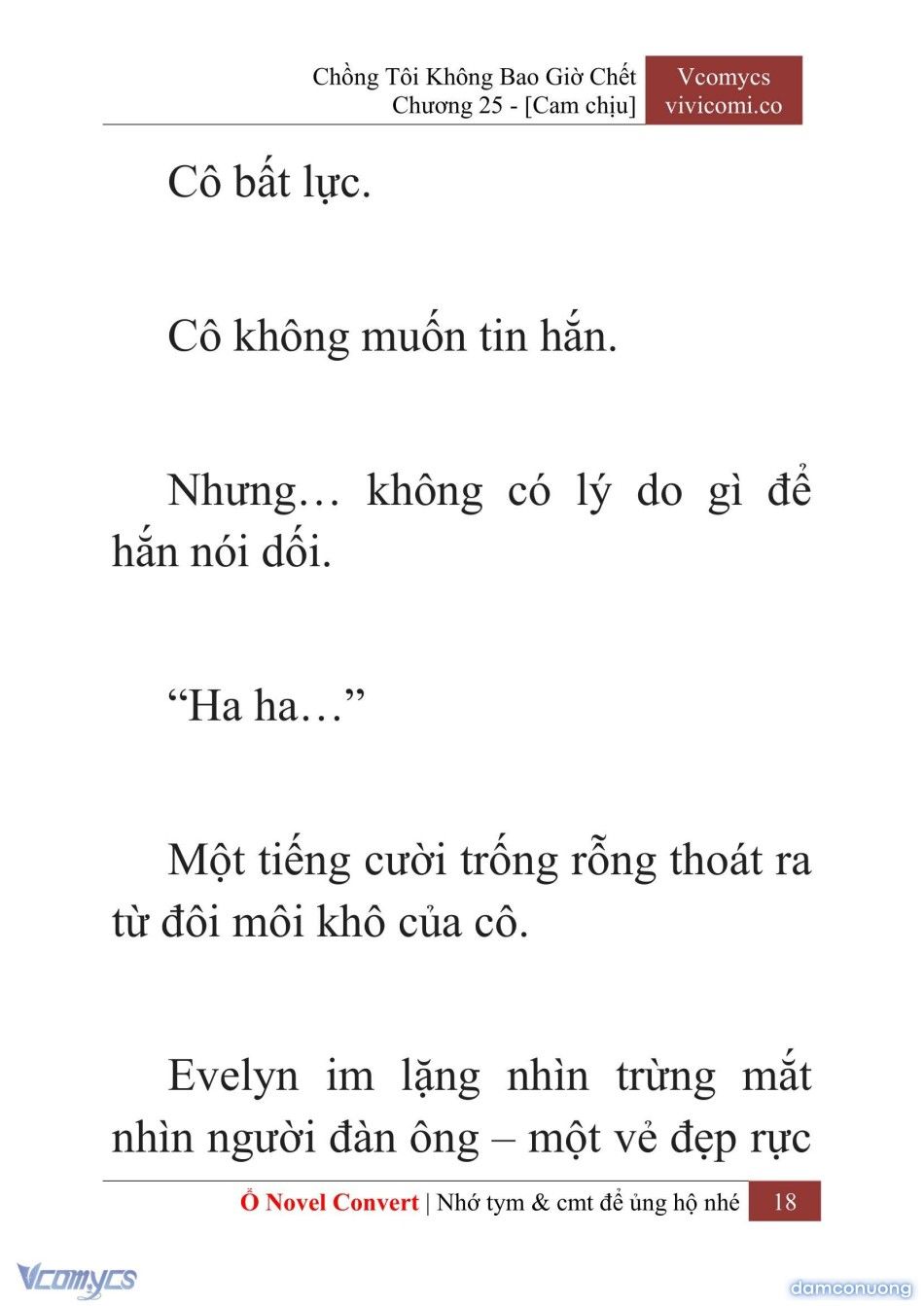 đọc truyện [novel] Chồng Tôi Không Bao Giờ Chết Chương 25 ảnh 21 tại Thiên Thai Truyện
