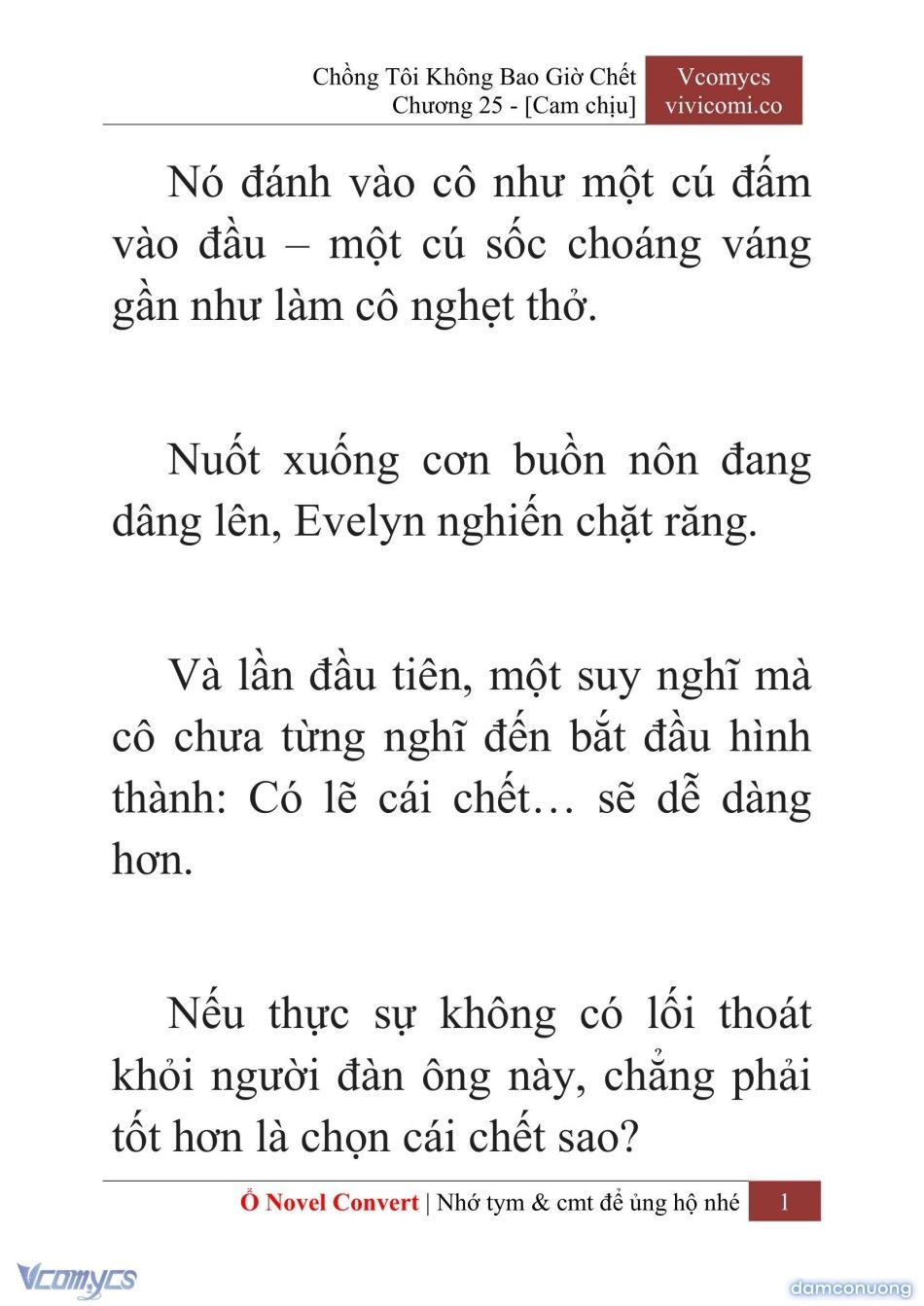đọc truyện [novel] Chồng Tôi Không Bao Giờ Chết Chương 25 ảnh 4 tại Thiên Thai Truyện