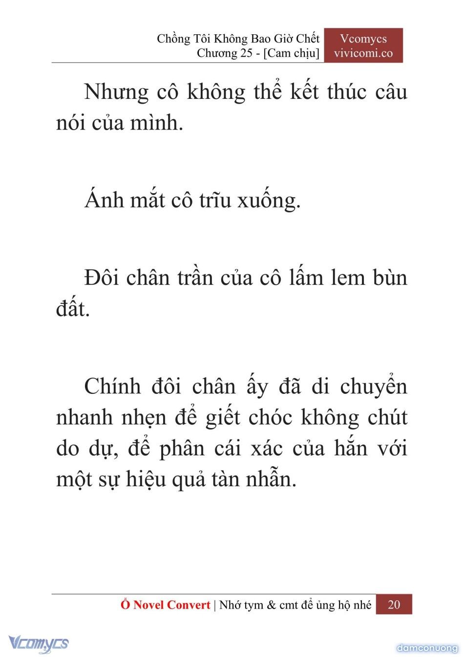 đọc truyện [novel] Chồng Tôi Không Bao Giờ Chết Chương 25 ảnh 23 tại Thiên Thai Truyện