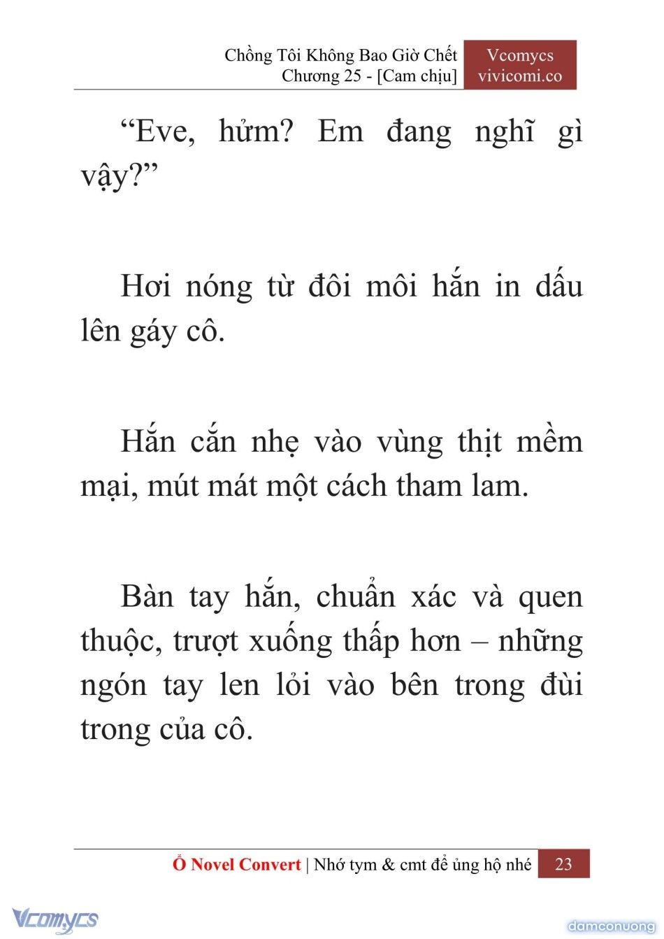 đọc truyện [novel] Chồng Tôi Không Bao Giờ Chết Chương 25 ảnh 26 tại Thiên Thai Truyện