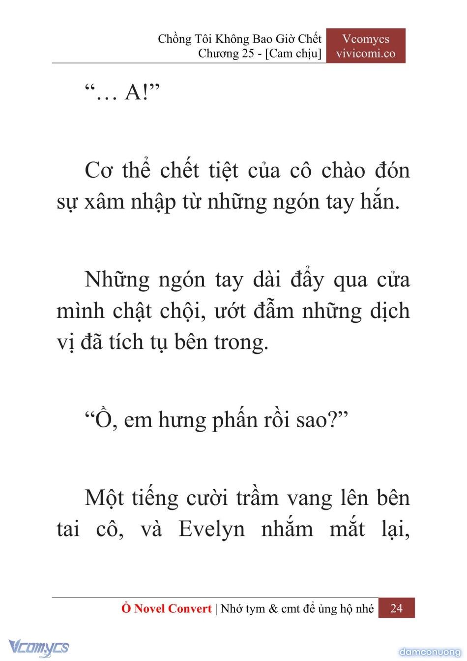 đọc truyện [novel] Chồng Tôi Không Bao Giờ Chết Chương 25 ảnh 27 tại Thiên Thai Truyện