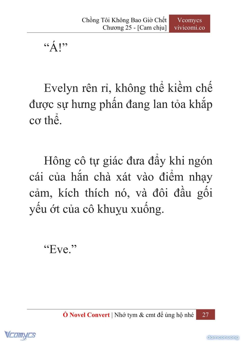 đọc truyện [novel] Chồng Tôi Không Bao Giờ Chết Chương 25 ảnh 30 tại Thiên Thai Truyện