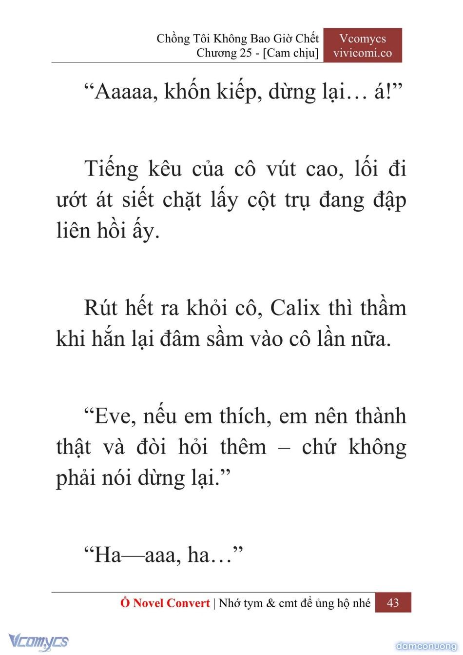 đọc truyện [novel] Chồng Tôi Không Bao Giờ Chết Chương 25 ảnh 46 tại Thiên Thai Truyện