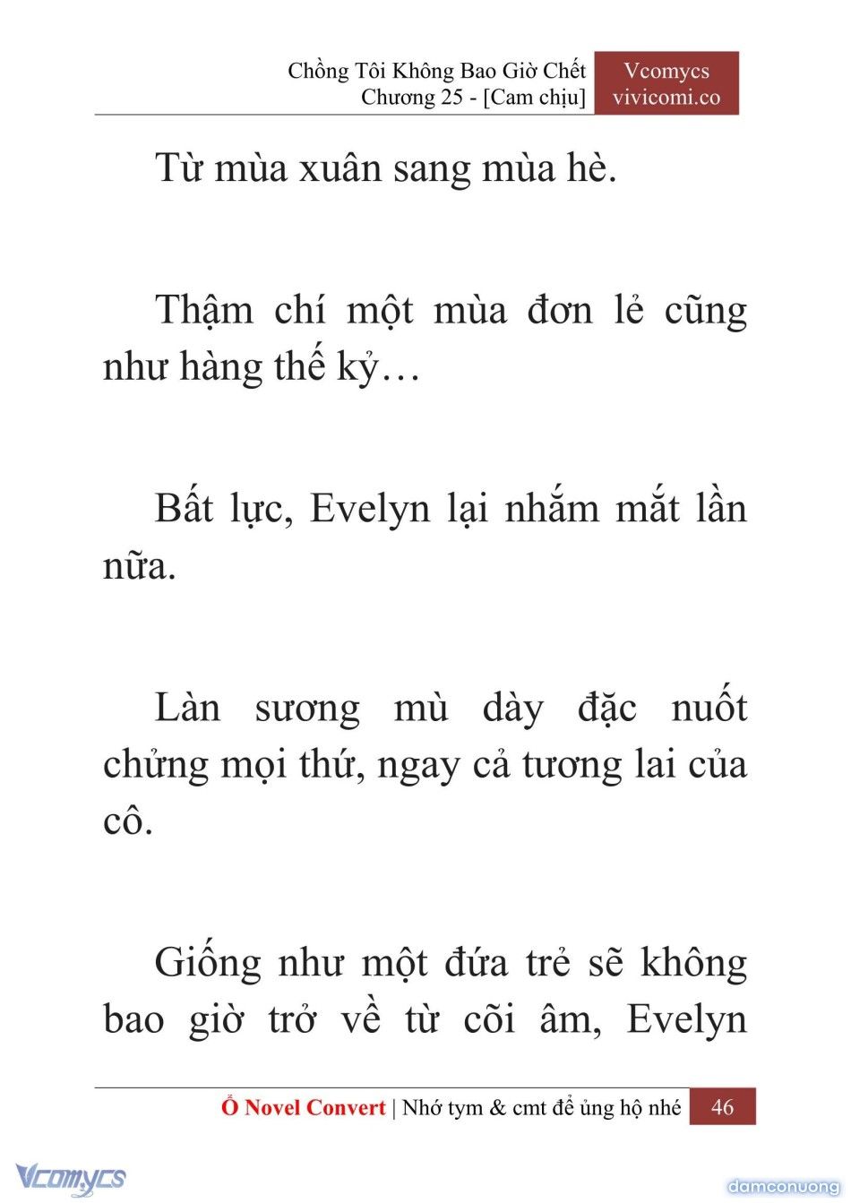 đọc truyện [novel] Chồng Tôi Không Bao Giờ Chết Chương 25 ảnh 49 tại Thiên Thai Truyện
