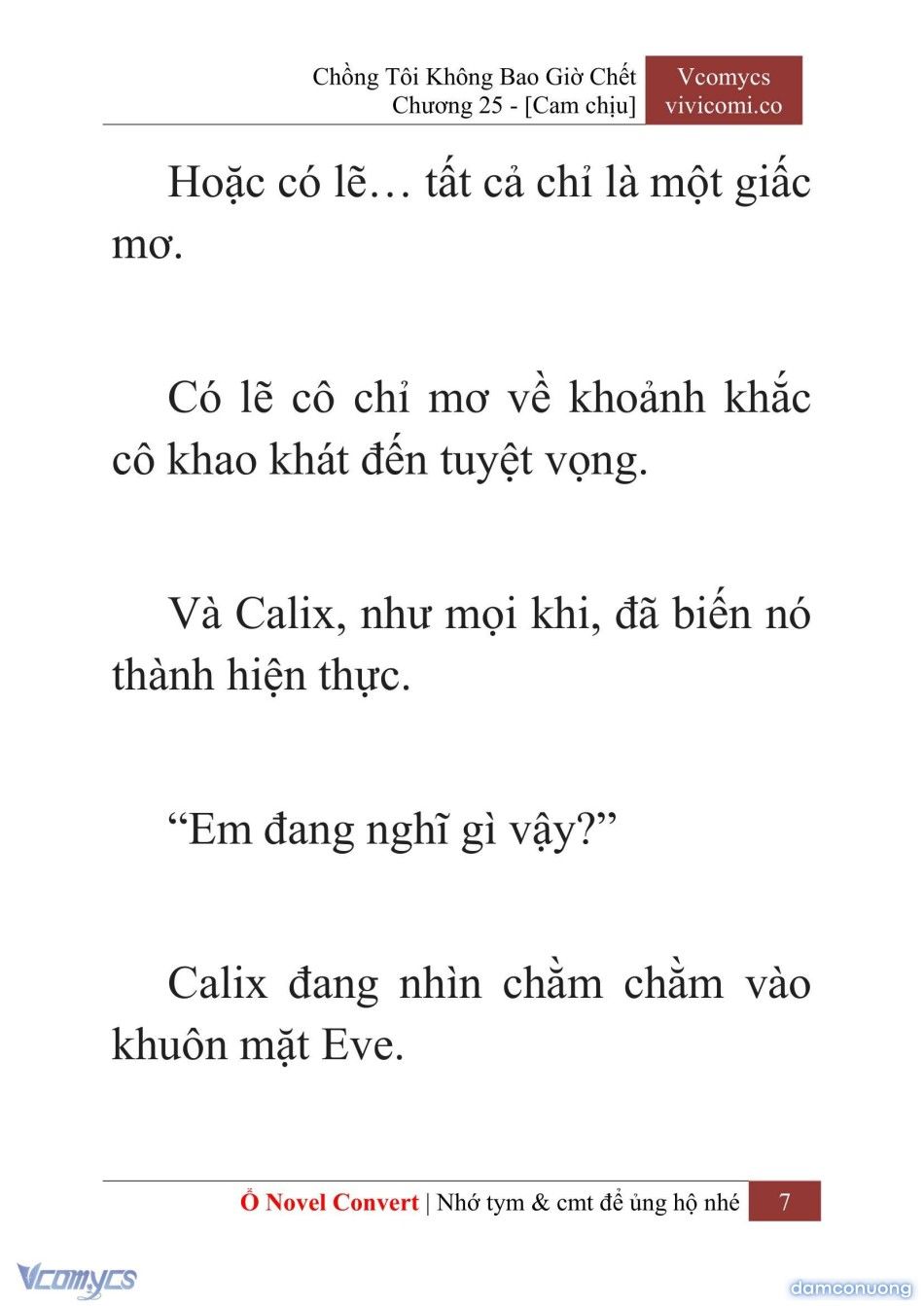 đọc truyện [novel] Chồng Tôi Không Bao Giờ Chết Chương 25 ảnh 10 tại Thiên Thai Truyện