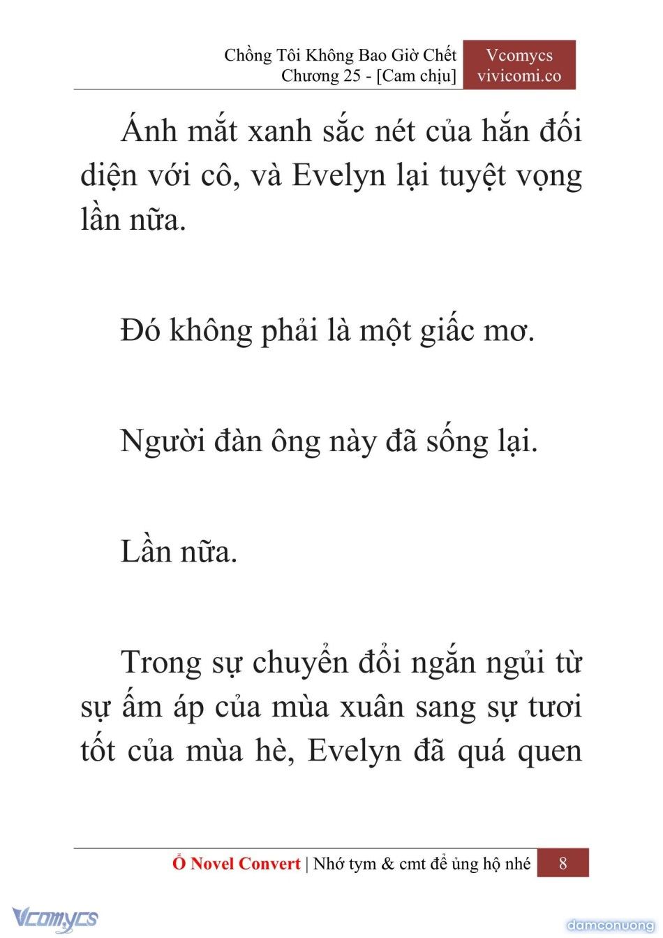 đọc truyện [novel] Chồng Tôi Không Bao Giờ Chết Chương 25 ảnh 11 tại Thiên Thai Truyện