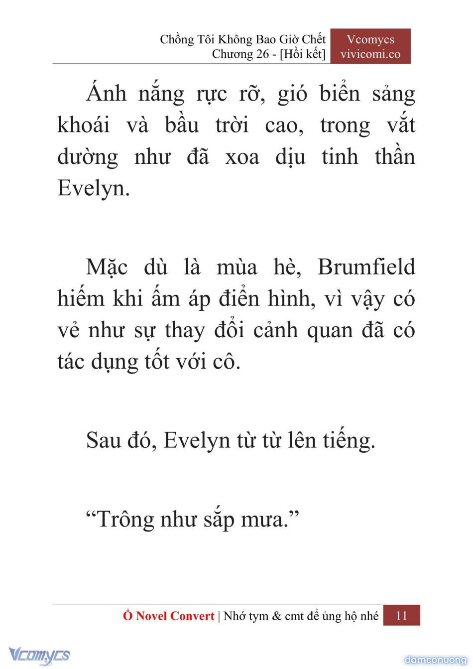đọc truyện [novel] Chồng Tôi Không Bao Giờ Chết Chương 26 ảnh 14 tại Thiên Thai Truyện