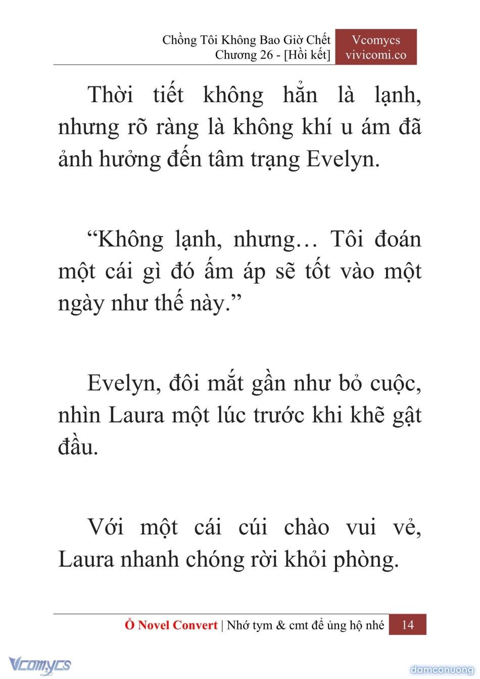 đọc truyện [novel] Chồng Tôi Không Bao Giờ Chết Chương 26 ảnh 17 tại Thiên Thai Truyện